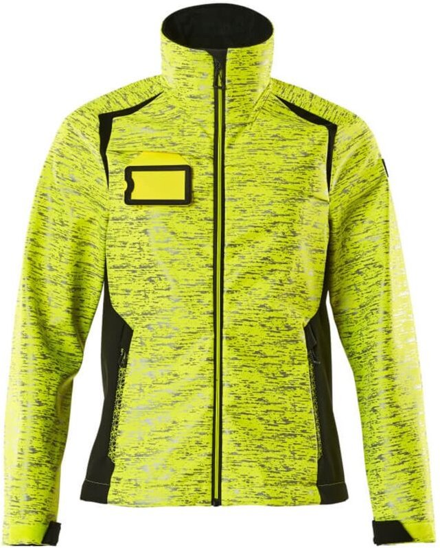 Accelerate safe Damen Softshelljacke 19212-291 Gr. 4XL hi-vis gelb/schwarz - Mascot