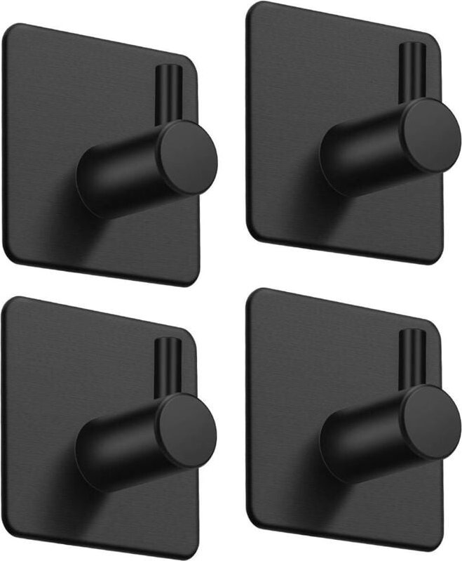 Shining House - Selbstklebender Edelstahl-Haken, selbstklebender Badezimmer-Wandhaken, Küchenhandtuch-Aufhänger, Bildera...