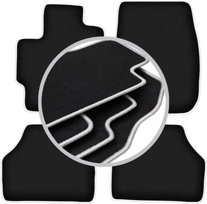 CARLUX-SILVER Autofußmatten für: Mazda Premacy I Minivan (1999-2005)