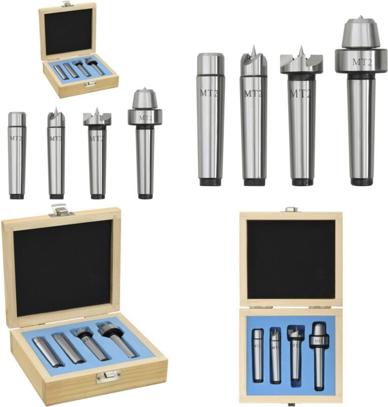 Vidaxl - Drehzubehör 4-tlg. MT2 Stahl - Drehzubehör - Antriebssporn Kit - Home & Living