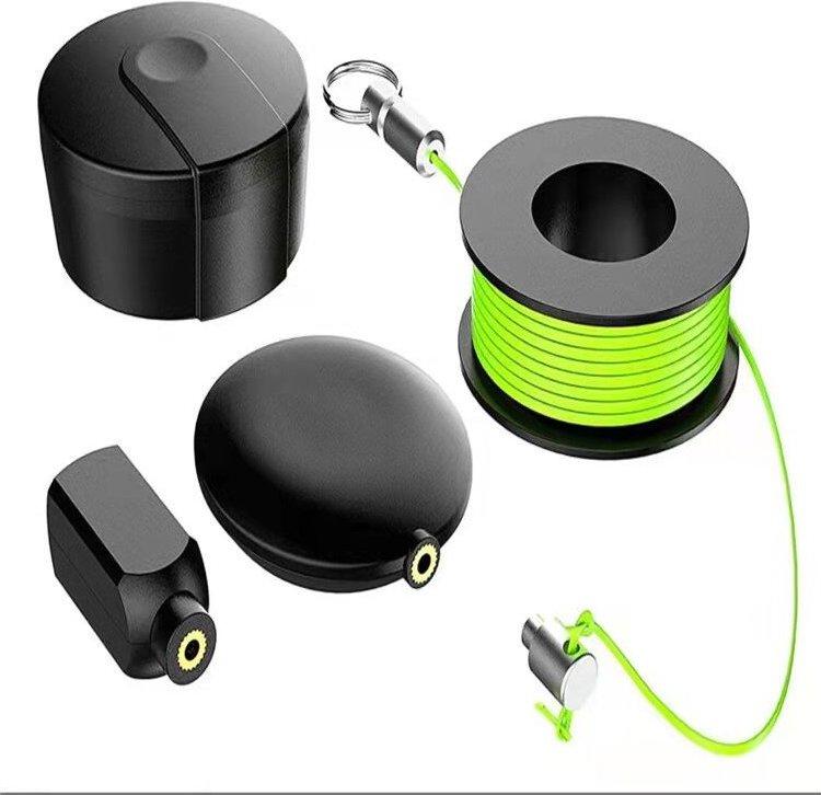 Magnetischer Drahtzieher, 4er-Pack, magnetisches Kabelzieher-Set mit magnetischen Drähten, Nylonseilen, magnetischen Dra...