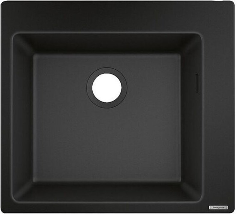 Thumbnail - Einbauspüle Hansgrohe 450 S510-F450 Becken 450 x 400 mm, graphitschwarz - 43312170