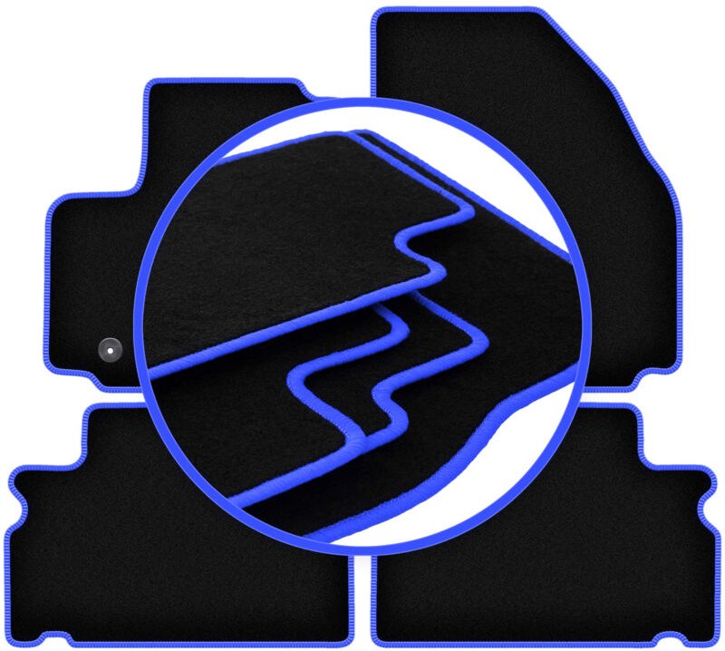 CARLUX-BLUE Autofußmatten für: Ford Galaxy MK2 Minivan (2006-2011)