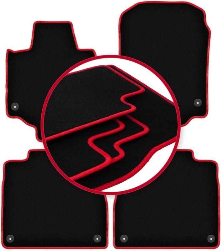 CARLUX-RED Autofußmatten für: Mercedes GLS X167 SUV (2019-)