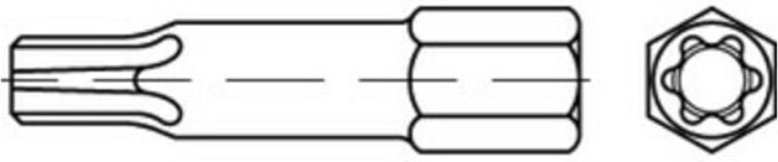 ART 89817 REYHER Sortiment T15-T40 ONCCL-Bits - je 1 Bit pro Größe S