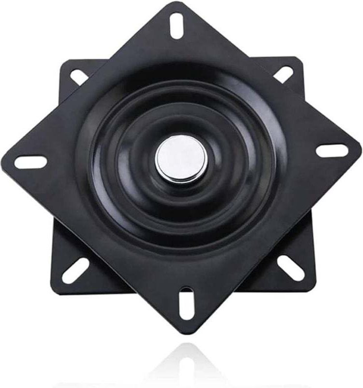 Drehteller, quadratisch, 15 cm, Lager, Drehfuß für Sofa, TV-Möbel und Barhocker, Schwarz