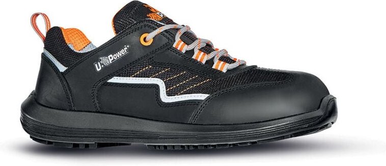 Sicherheitsschuhe niedrig MIAMI S1P SRC - Schwarz/Orange 47