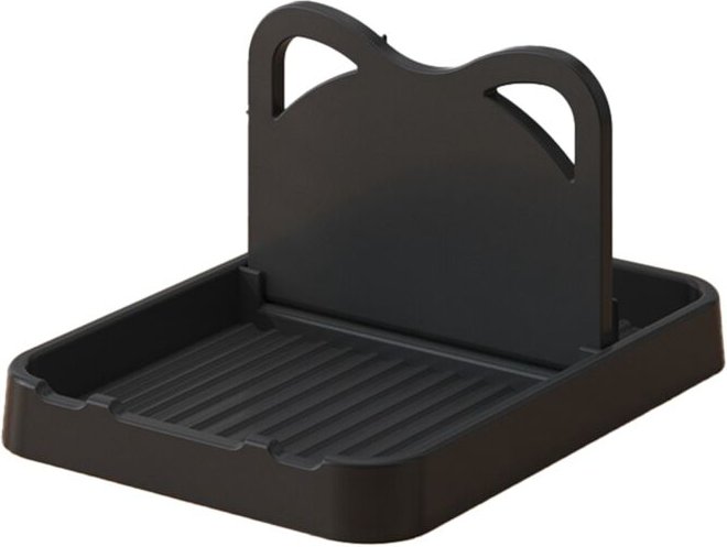 Thumbnail - Tlily - LöFfelablage mit Deckelhalter, Faltbarer LöFfelhalter für die KüChentheke, Katzen-Topfdeckelhalter Schwarz