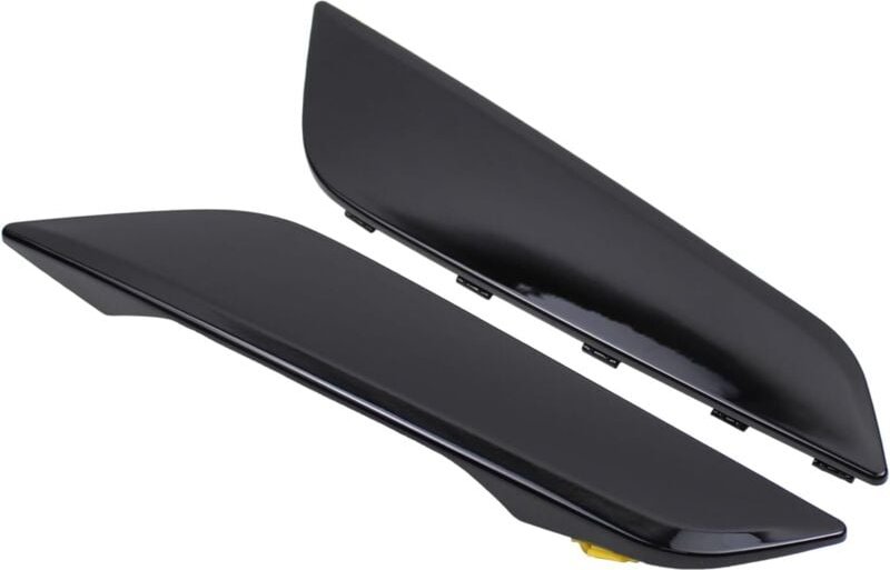 2 Stück schwarze Kotflügel-Entlüftungsleisten vorne für Fahrer- und Beifahrerseite für 520i 530i 530e 540i 540d M550i
