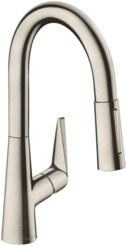 Talis M51 - Spültisch Einhebelmischer 160 mit ausziehbarer Geschirrbrause, Edelstahl 72815800 - Hansgrohe