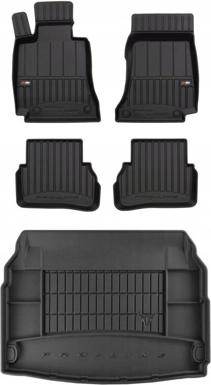 SET 3D Gummifußmatten Mercedes C W205 Limousine 2014-2021