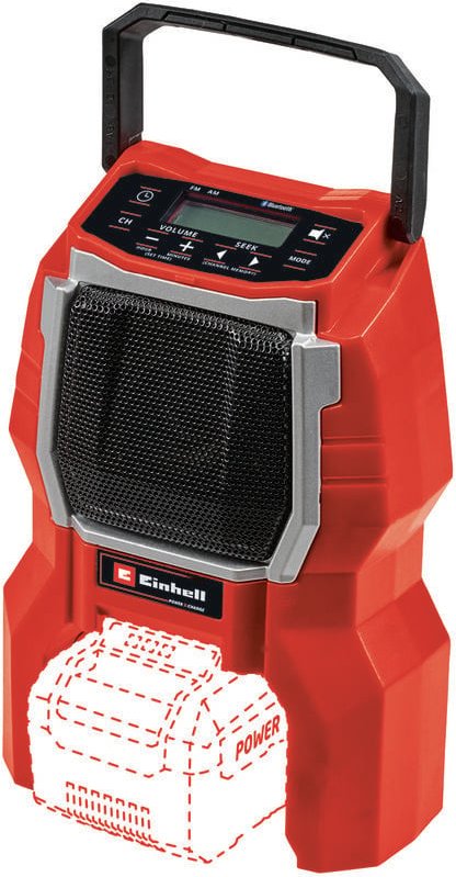 Akku-Radio tc-ar 18 Li - Solo (Lithium Ionen, 18 v, Power X-Change, am/fm, Bluetooth, ohne Akku und Ladegerät) - Einhell