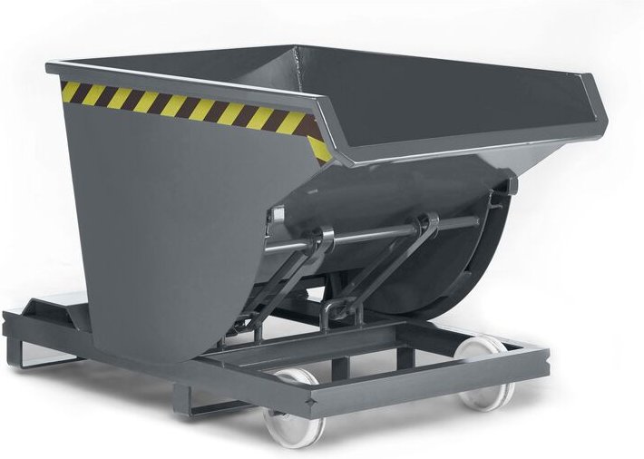 R+R Industrietechnik Selbstkipper Typ RSK-100 1580x1640x1060mm 1000dm³ RAL 7005 Mausgrau