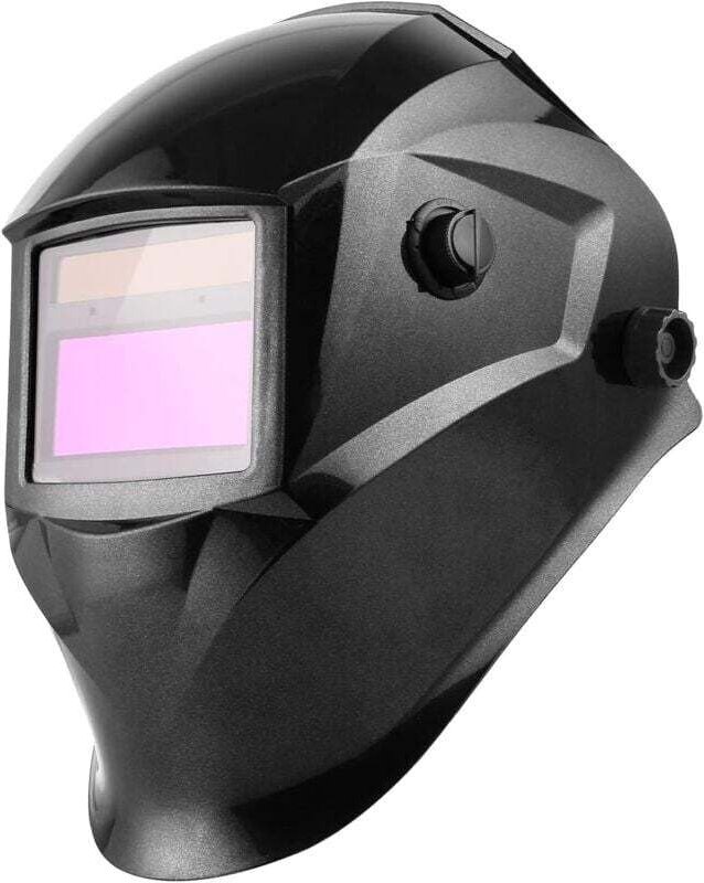 Automatik-Schweißhelm, Schweißmaske, großes Sichtfeld: 96 x 48 mm, einstellbarer Schutzbereich din 9-13, mit 2 Sensoren ...