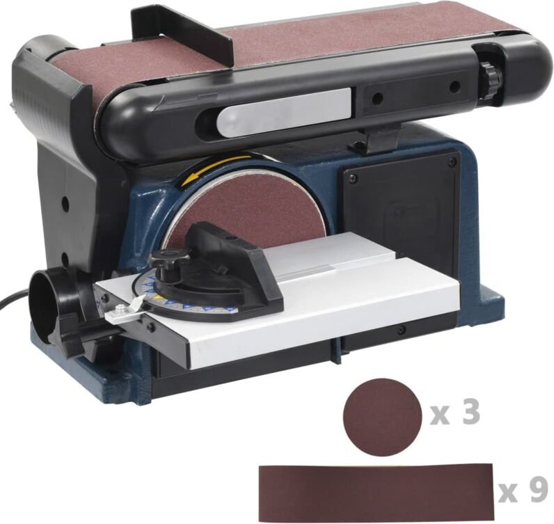 Vidaxl - Elektrische Teller- und Bandschleifmaschine 370 w 150 mm