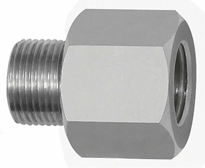 Gewindeadapter Aluminium, ag 1/2 - 27 uns, ig g 1/4, sw 17 - Riegler