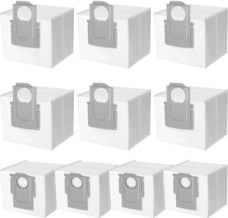10 Staubbeutel kompatibel mit Roborock S7 MaxV Ultra / S7 Pro Ultra / Q7+ / Q7 Max+ / Q5+/ T8, Ersatz-Staubsaugerbeutel ...