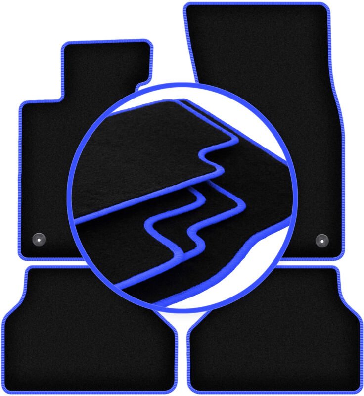 CARLUX-BLUE Automatten für: BMW 5 E60 RZEPY Limousine (2003-2010)