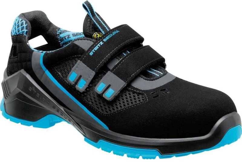 FP - Steitz Secura Sicherheitssandale vd Pro 1000 sf S1P esd src dguv Gr. 48 schwarz/blau