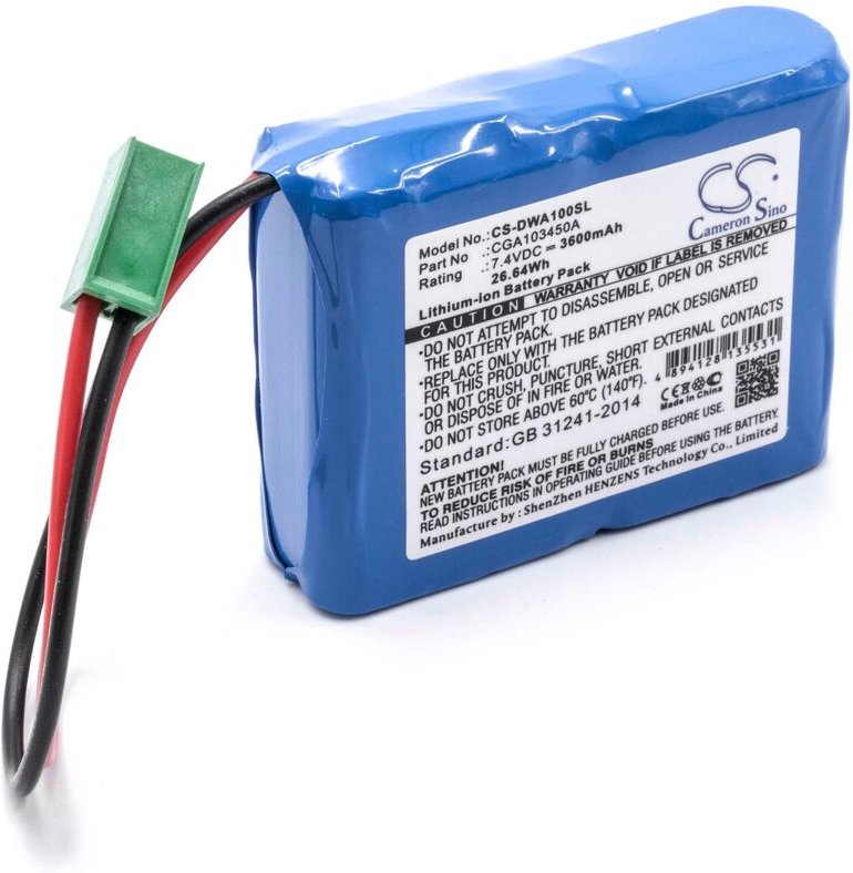 Vhbw - Akku Ersatz für cemb CGA103450A für Spurmessgerät (3600 mAh, 7,4 v, Li-Ion)