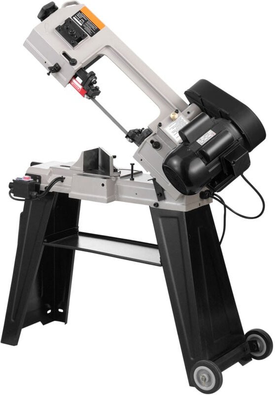 Mophorn - Horizontal-Bandsäge für Metall – 4 x 6 Zoll rechteckige Schnittkapazität, 220 v vertikale Bandsäge mit 550 w M...