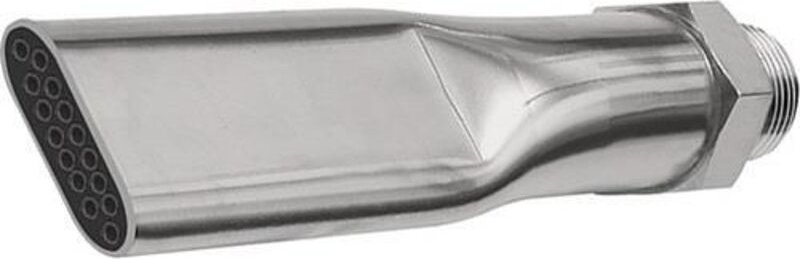 Lärmarme Flachdüse, 1/2 - 27 uns, ms vern., Düsenbreite 21,0 mm - Riegler