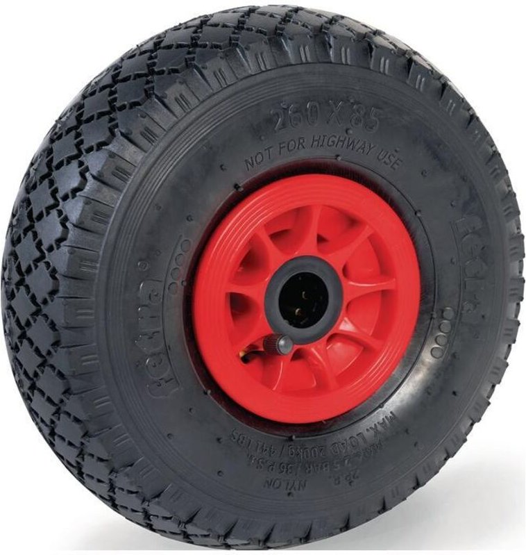 Luftrad 70107 Rad-Ø 260 mm Tragfähigkeit 200 kg ( 9000443565 ) - Fetra