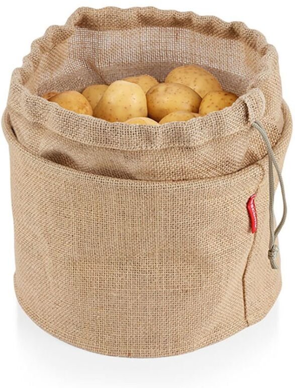 „4Food“ Gemüsebeutel aus Naturjute mit wasserdichter Beschichtung (8,5l)