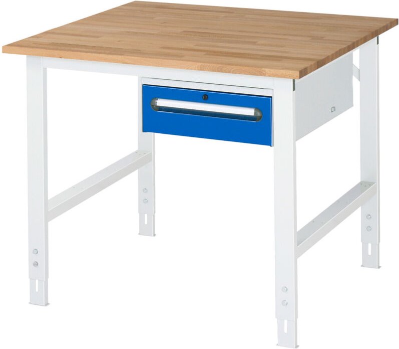 Rau Arbeitstisch Tom höhenverstellbar KM02, B1000 xT1000xH760-1080mm, B-Platte-25mm