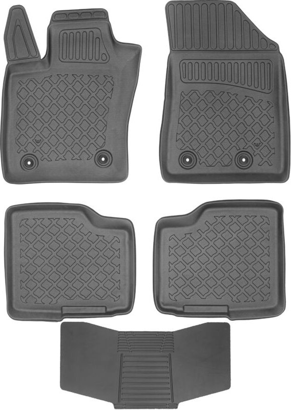 Fußmatten ARISTAR 603830 + ABDECKUNG 251992 -Jeep Compass II 2017- STOP. MONTAGE OP2 vorne