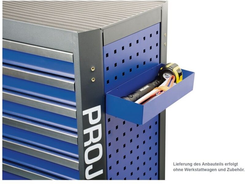 Projahn Zubehör Werkstattwagen mit Vierkantlochung Multifunktionsablage flach Blau