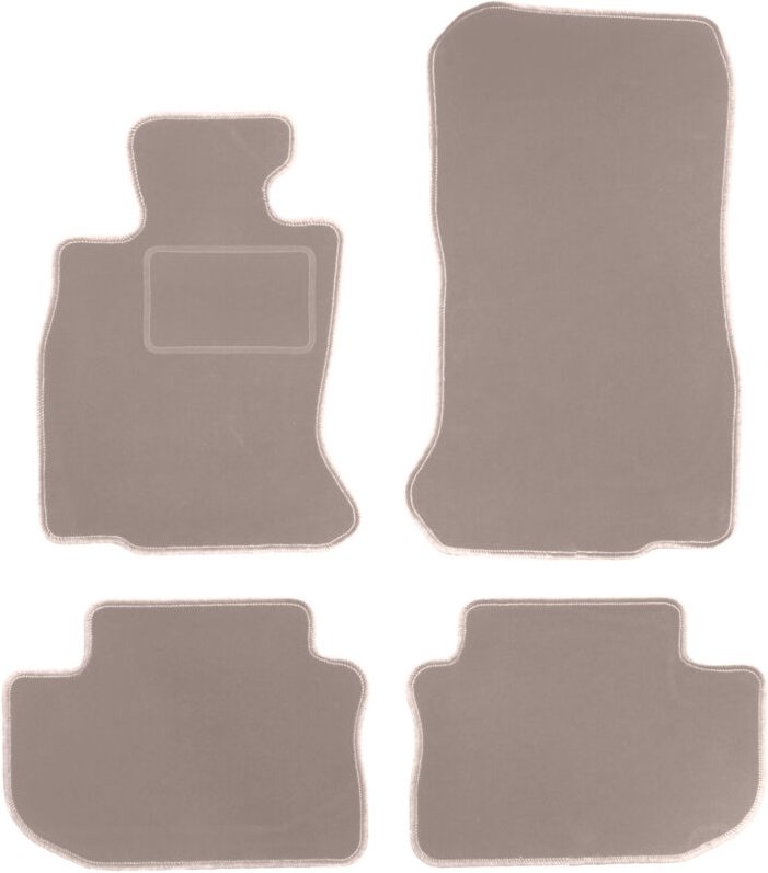 Beige Velours-Fußmatten für: BMW 6 F06 Gran Coupé (2012-2019)