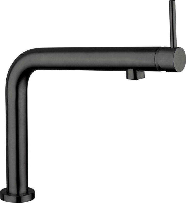 Einhand-Wasserhahn Cox Slim PVD mattschwarz gebürstet