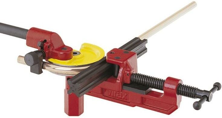 Manuelle Tischbiegemaschine für kaltverfestigtes Kupferrohr mit 3,5D-Trommel Ø10 bis 22 mm Virax 250285