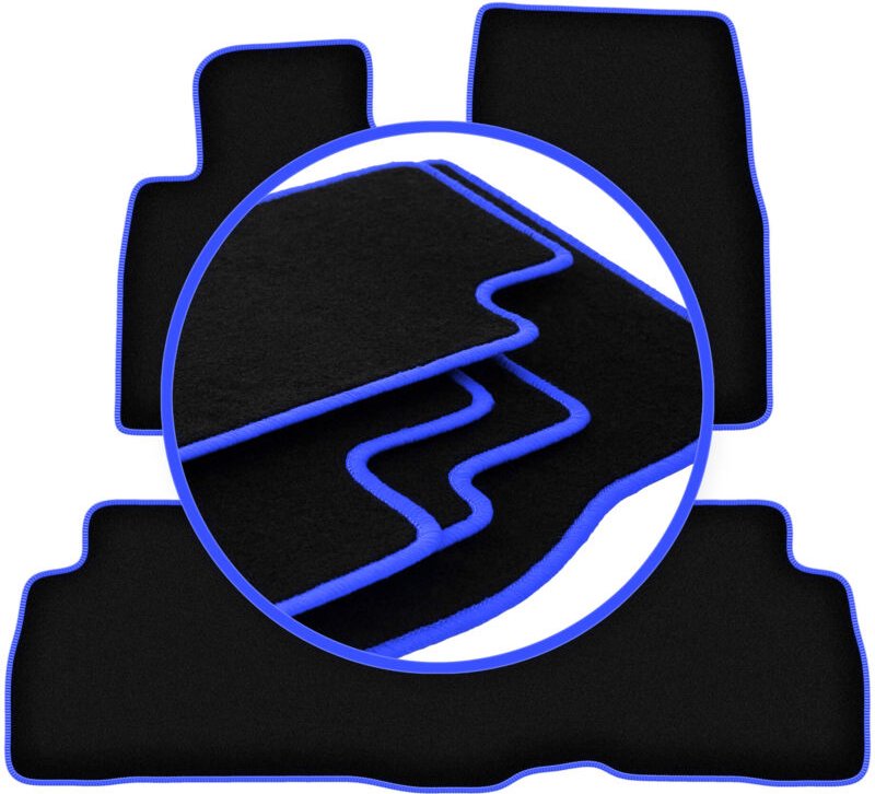CARLUX-BLUE Autofußmatten für: Toyota Land Cruiser J200 FL Offroad (2015-)
