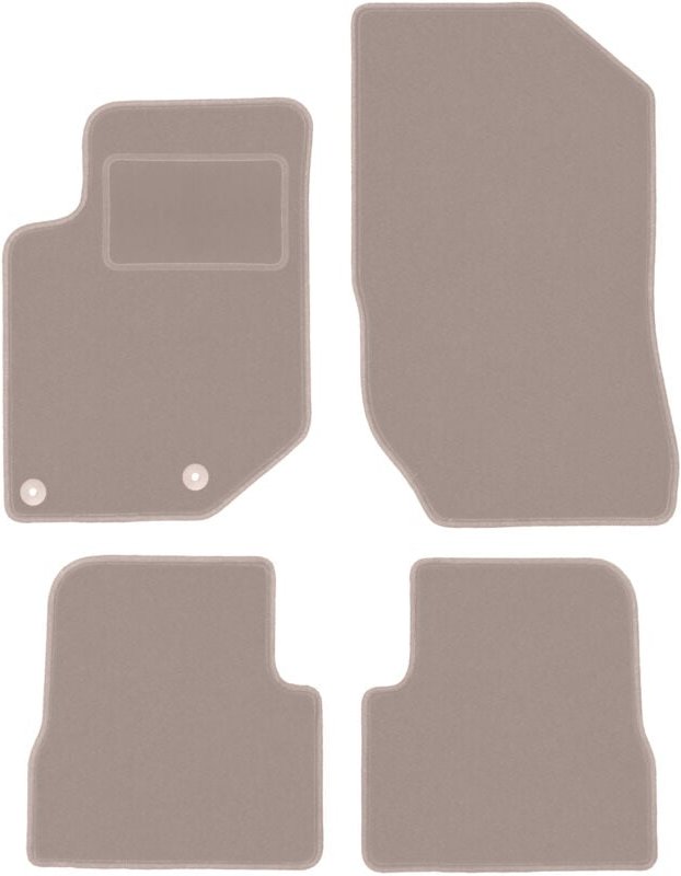 Beige Veloursmatten für: Peugeot 208 II Schrägheck (2019-)