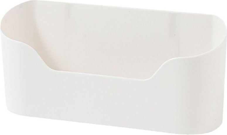 2er-Pack weißer, selbstklebender Organizer für Küchenschranktüren für Kleiderschrank, Badezimmer, Kühlschrank, kleine Ge...