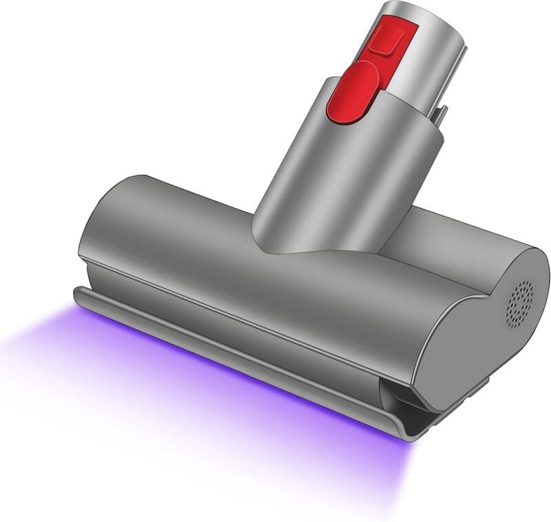 Motorisierte Mini-Turbo-Matratzenbürste, kompatibel mit Dyson V7, V8, V10, V11, V15, Schnellwechselbürste für Sofa, Sitz...