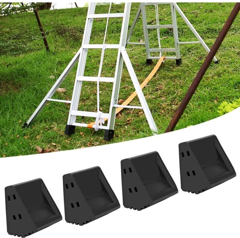 Leiterfüße – 4 Stück rutschfeste Fußabdeckung, Gummi-Leiterfußmatte, Klappleiter-Zubehör