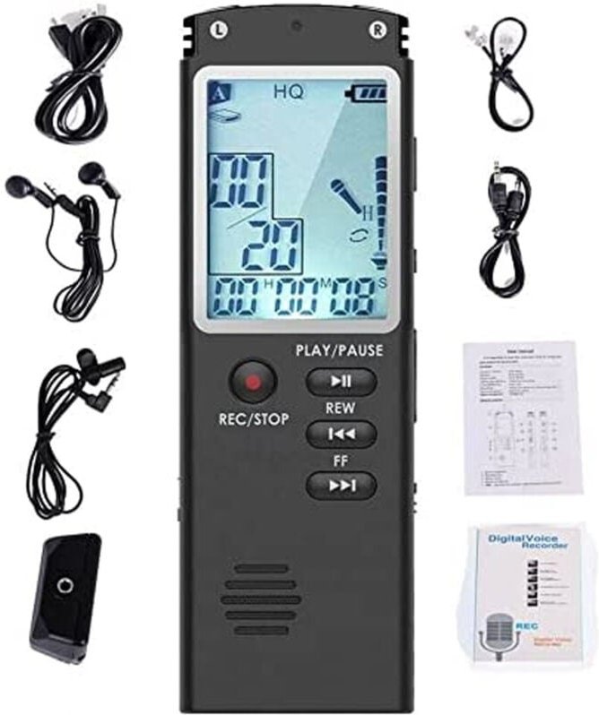 Trade Shop Traesio - Trade Shop - digital vocal digital registration von 8GB audiession mit lcd Q-LC503 -