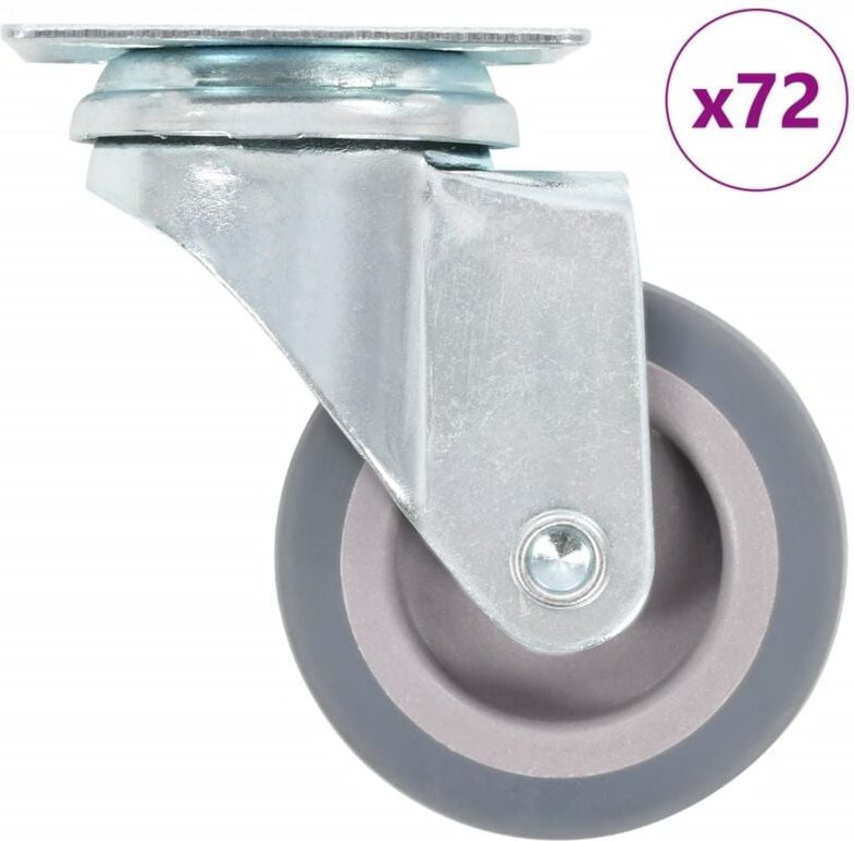 72 Stk. Lenkrollen 50 mm Vidaxl