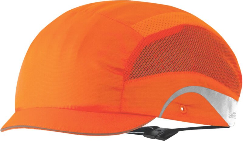 Sicherheitskappe Hardcap Aerolite mit Mikrovisier – 2,5 cm Orange HV