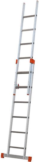 Leiter fürs Treppenhaus 2x7 Sprossen - Zu erreichende Höhe 3.62m - G240-060