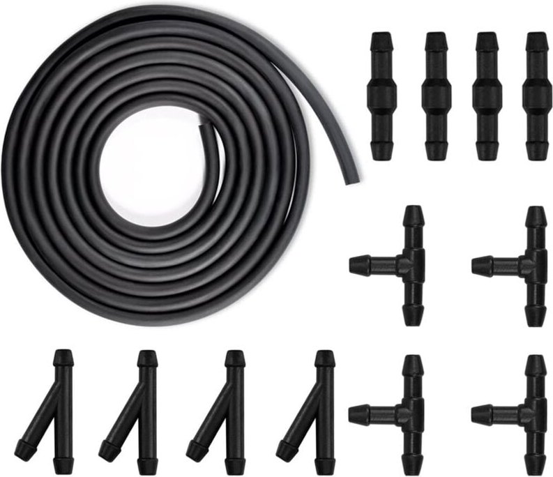 4 m Scheibenwischerschlauch-Set – Scheibenwaschanlage mit 12-teiligem Anschlussstück (YIT-Typ) – Windschutzscheibenschla...