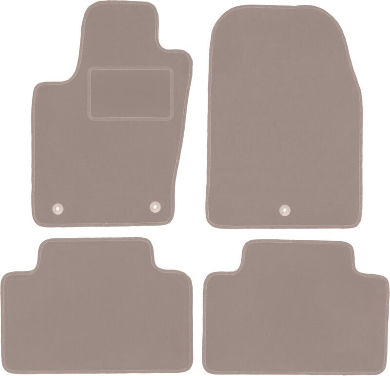 Beige Velours-Fußmatten für: Jeep Grand Cherokee WK2 Offroad (2010-2018)