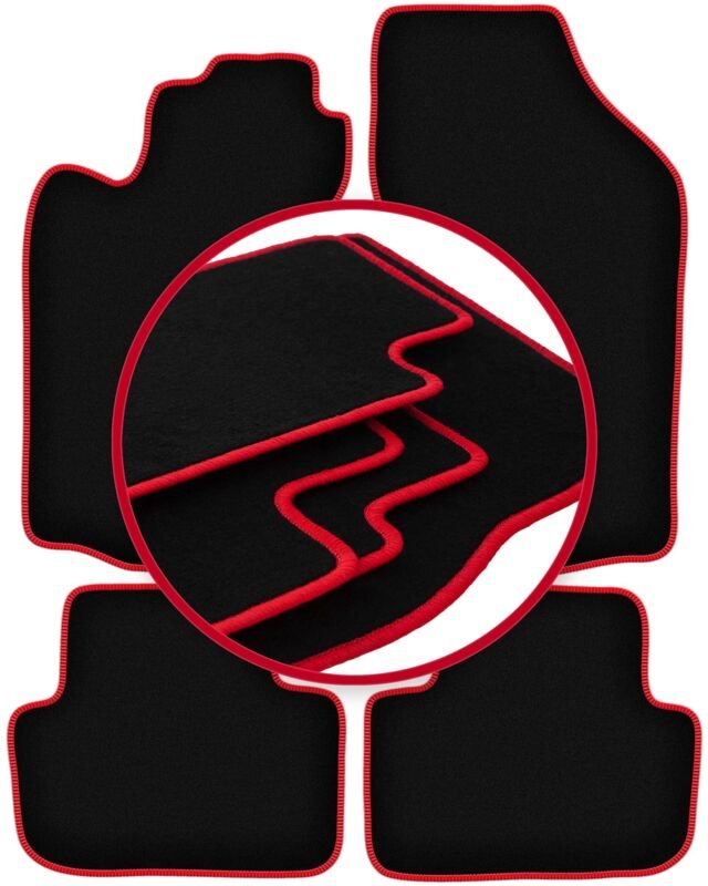 CARLUX-RED Autofußmatten für: Alfa Romeo GT Coupé (2003-2010)
