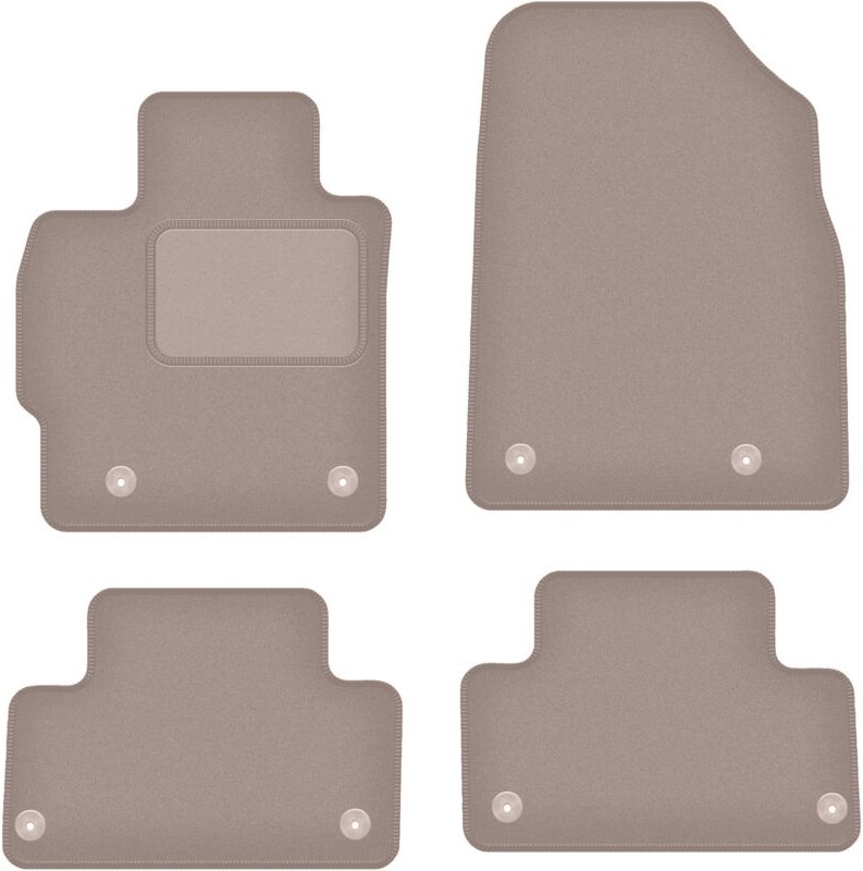 Beige Velours-Fußmatten für: Mazda CX-7 SUV (2006-2009)