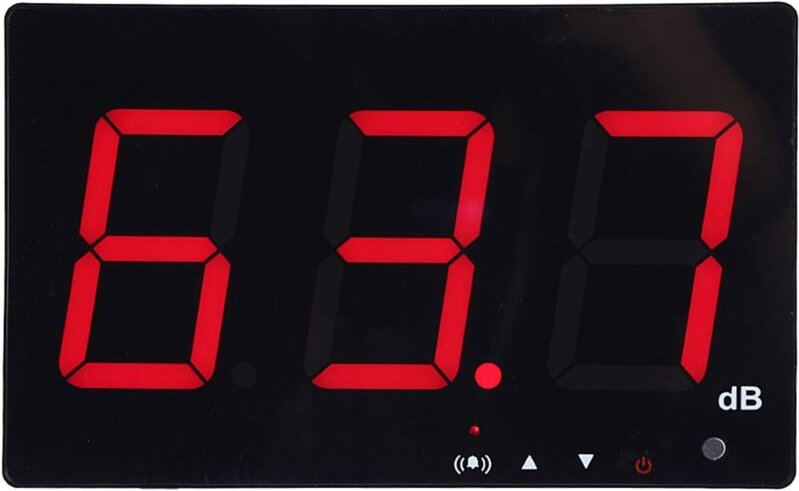 Professioneller Schallpegelmesser mit festen Alarmschwellen, tragbares digitales LCD-Dezibelmessgerät, 30130 dB, Dezibel...