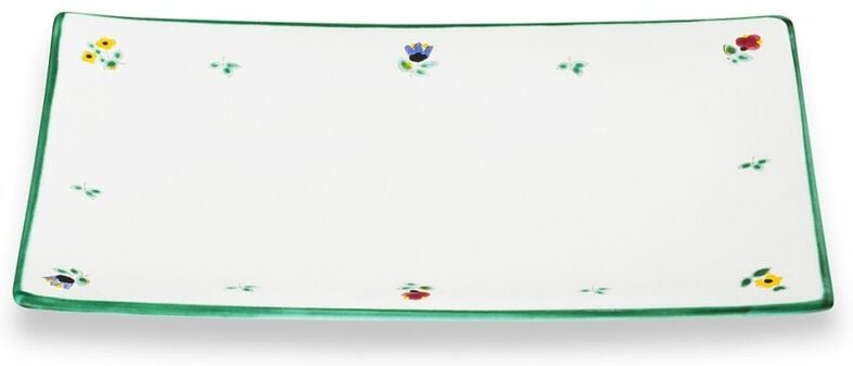Gmundner Keramik Streublumen, Platte rechteckig (30x20cm)