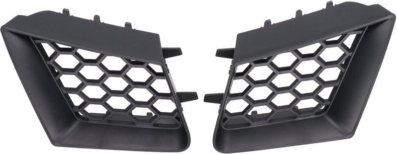 Eosnow - 2 Stück Frontstostangen-Obergrill links rechts mattschwarz Ersatz für Seat Ibiza Cordoba 6L 2002-2009